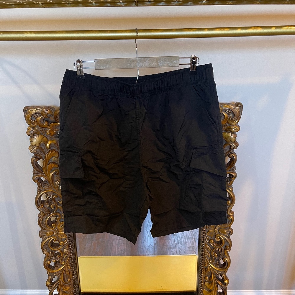 ANOTHER INFLUENCE Nylon Black Cargo Shorts Ladies Size XL